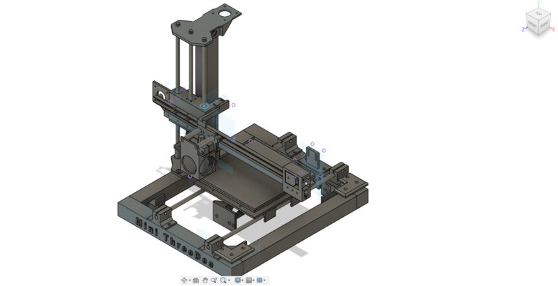 ThreeDee 3D tiskárna – vlastní stavba – rám a pojezdy